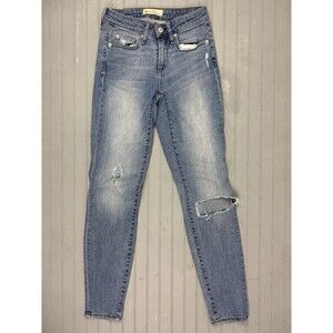 Gap Size 24 Womens Jeans Curvy True Skinny Stretch Light Wash Low Rise Distress